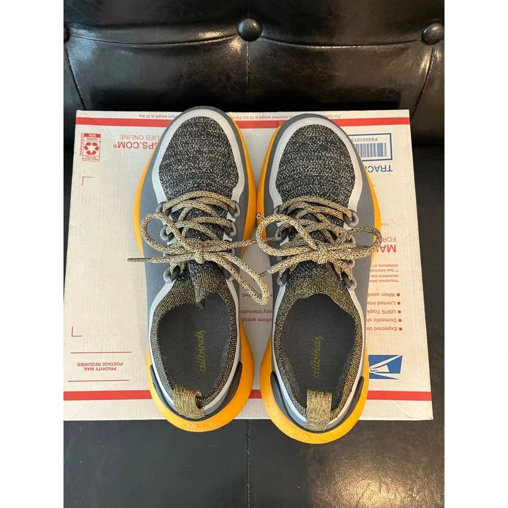 Allbirds Trail Runners SWT Hazy Pine Marigold Orange Grey